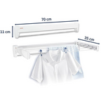Leifheit L83201 Telegant 36 Protect Plus Wall Dryer, White, 72 x 37 cm, 83201-6
