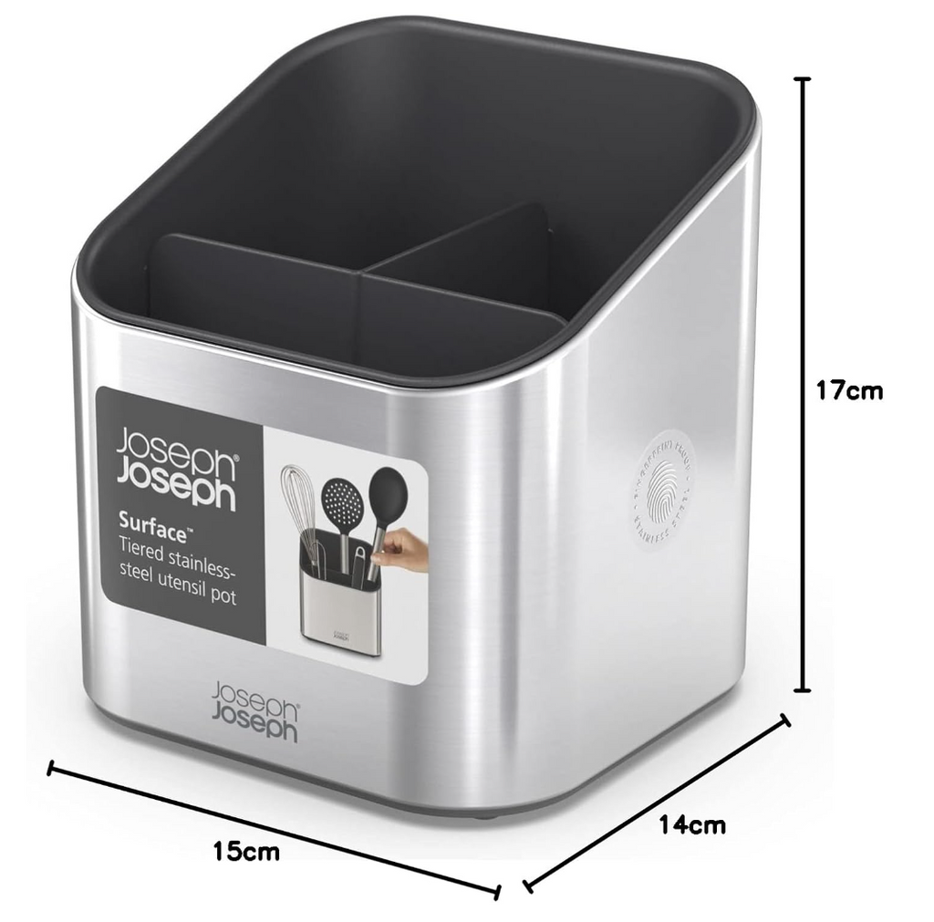 Joseph Joseph Utensil Pot, Stainless Steel, Steel