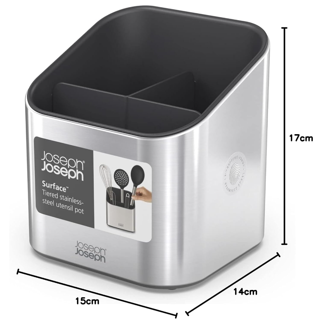 Joseph Joseph Utensil Pot, Stainless Steel, Steel