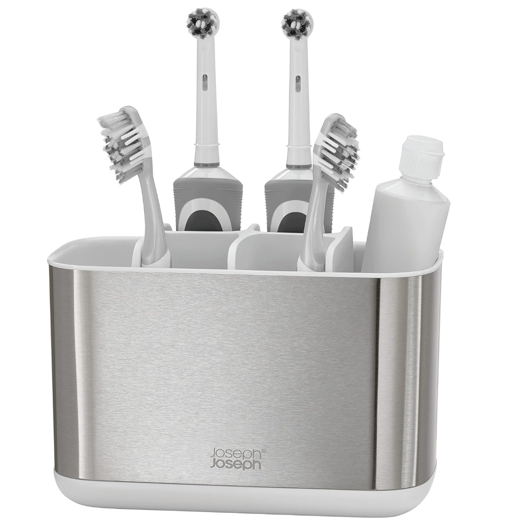 Joseph Joseph 70531 EasyStore Steel Toothbrush Caddy