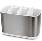 Joseph Joseph 70531 EasyStore Steel Toothbrush Caddy