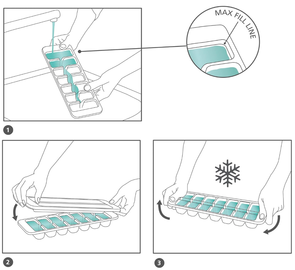 Joseph Joseph Flow Easy-fill Ice-cube Tray (2-pack)
