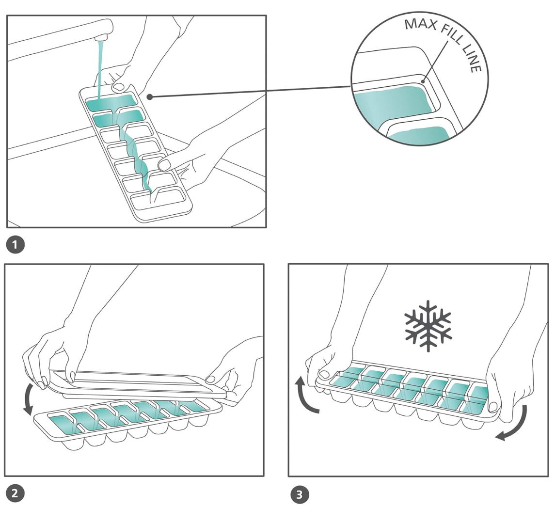 Joseph Joseph Flow Easy-fill Ice-cube Tray (2-pack)