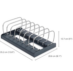 Joseph Joseph DrawerStore Cookware Organiser, Baking Tray Rack, Space Saving Storage for Pans, Lids, Chopping Boards