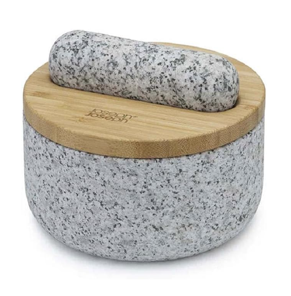 Joseph Joseph Dash™ Pestle & Mortar Set with Bamboo Lid Gray Main image