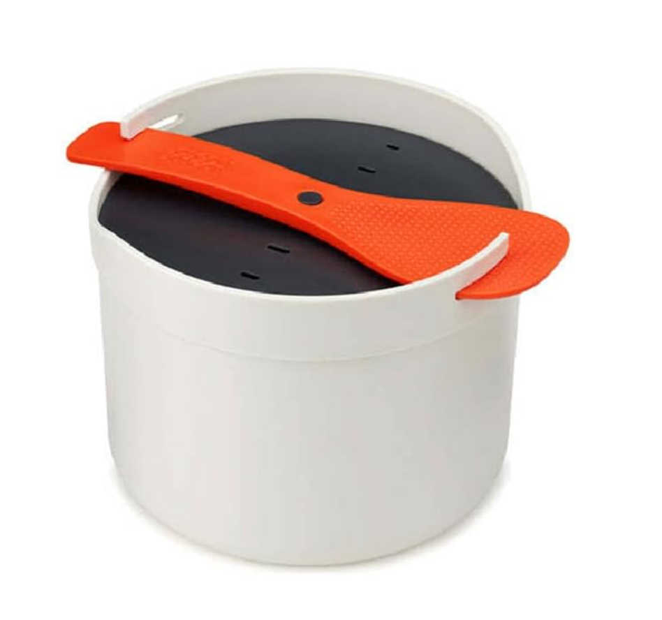 Joseph Joseph M-Cuisine Microwave Rice Cooker, Orange/Beige Main image