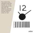 Umbra Blink Modern DIY 3D Wall Clock