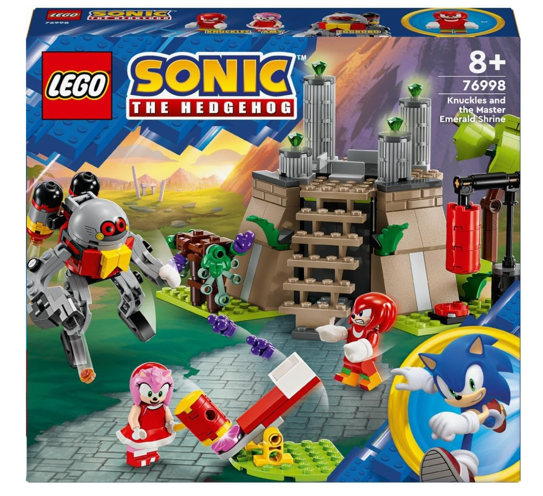 LEGO Sonic the Hedgehog Knuckles and the Master Emerald Shrine Video Game Collectible Toy for Kids