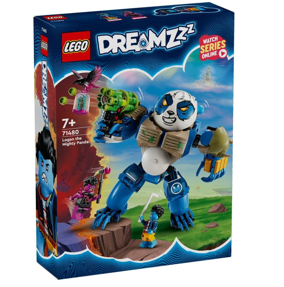 LEGO DREAMZzz Logan the Mighty Panda Toy 71480 Fantasy Gift for Kids with 2 Minifigures (342 Pieces) Main image