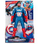 Marvel Avengers Captain America: Brave New World Flight Mode Action Figure with Accessories, 9-Inch-Scale (22 cm) Super Hero Toys for Kids Ages 4+