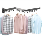 BOQORAD Wall Mounted Clothes Hanger Rack