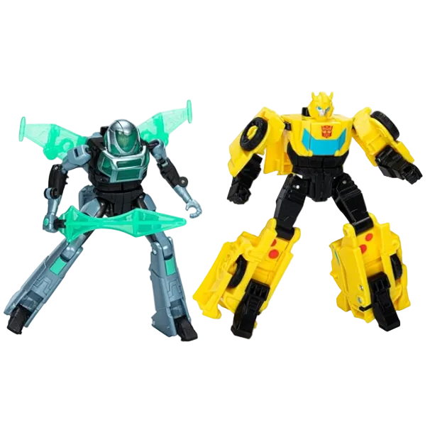 Transformers EarthSpark CyberCombiner Bumblebee And Mo Malto Robot Action Figures