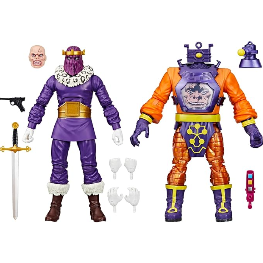 Marvel Legends Series Baron Zemo and Arnim Zola, Captain America Villains Comics Collectible 6-Inch Action Figures