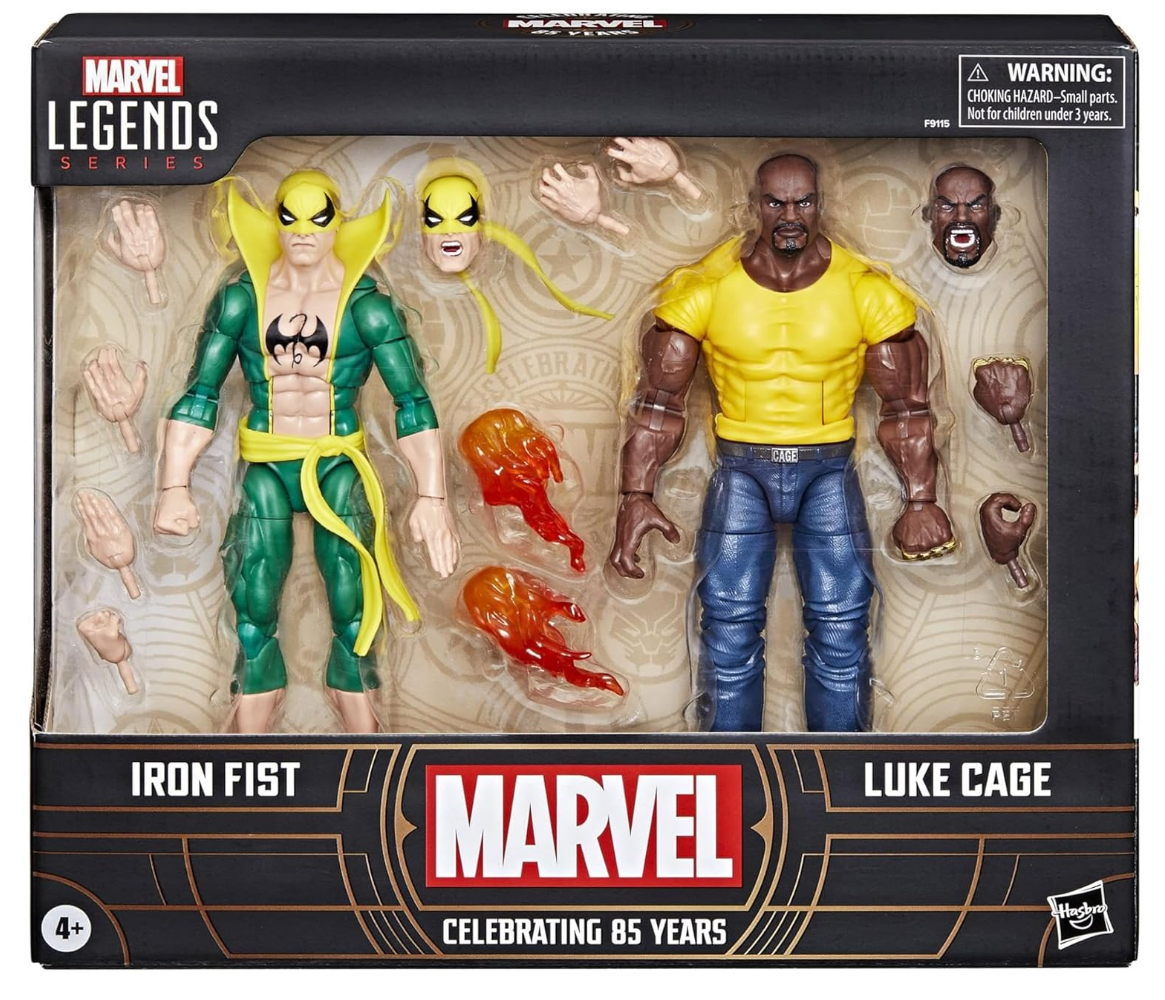 Marvel Legends Series Iron Fist and Luke Cage, 85th Anniversary Comics Collectible 6-Inch Action Figures