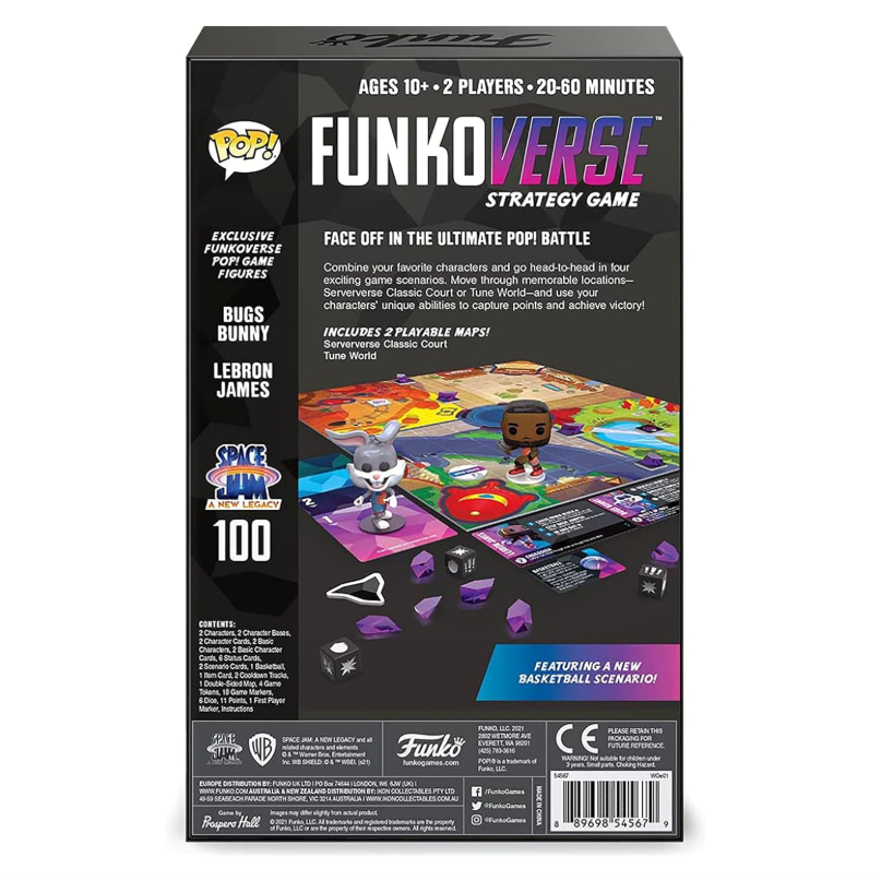 Funko POP Verse Space Jam 2 A New Legacy 100 2Pack Lebron James And Bugs Bunny