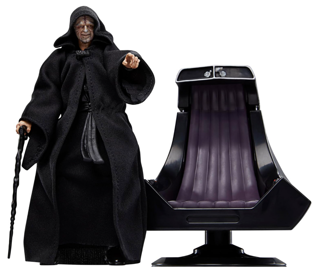 Star Wars The Black Series, Emperor Palpatine and Throne, Return of The Jedi, 6-Inch Collectible Figure