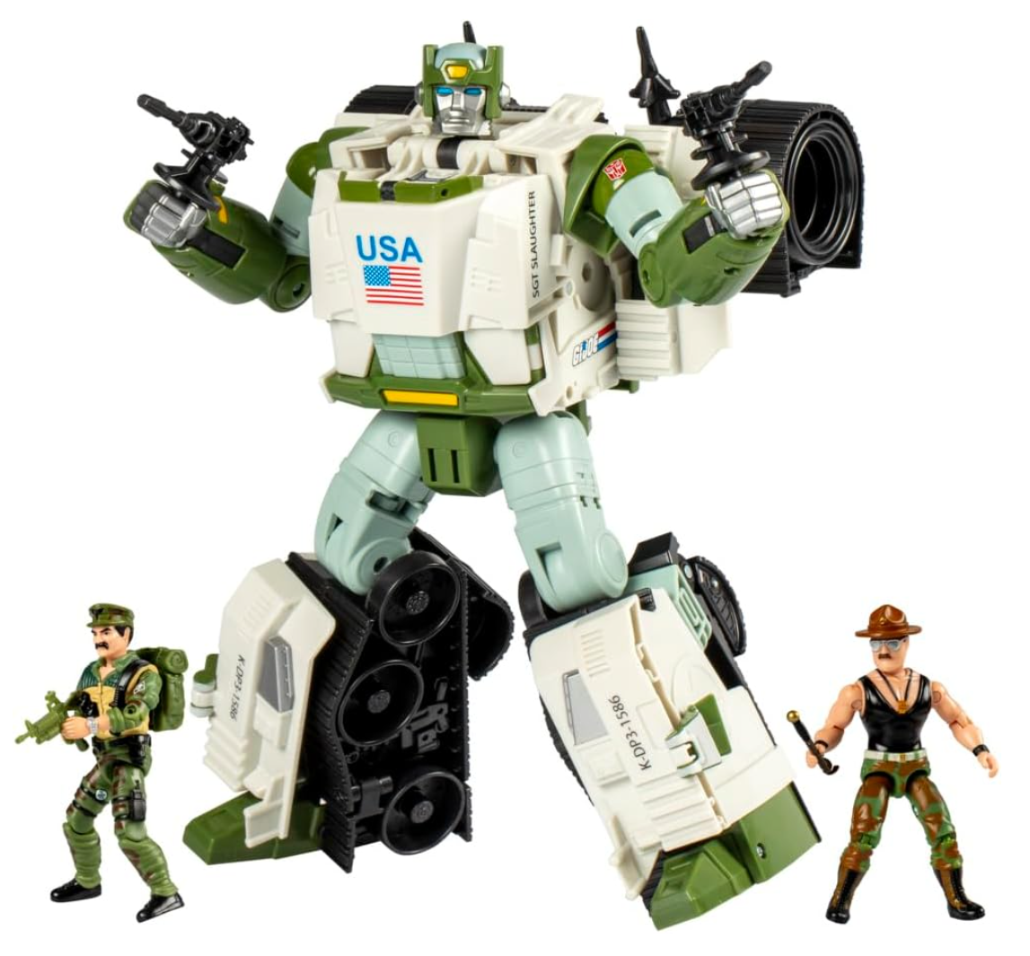 Transformers Collaborative G.I. Joe x Autobot Kup Triple T 9-Inch Action Figure, O-Ring 3.75-inch SGT Slaughter & Leatherneck Action Figures 8+ Secondary image