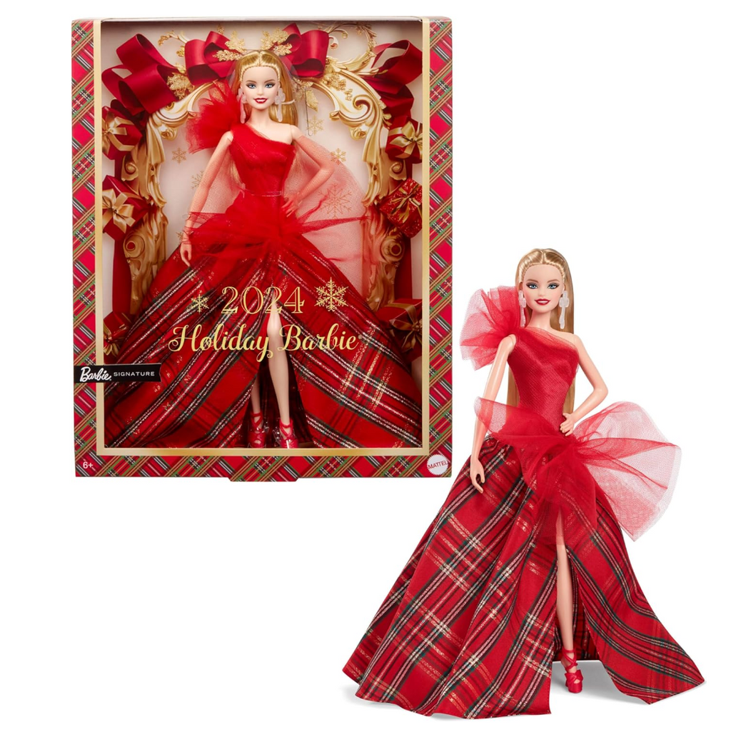 Barbie Signature Doll, 2024 Holiday Barbie Blonde