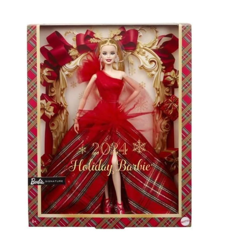 Barbie Signature Doll, 2024 Holiday Barbie Blonde