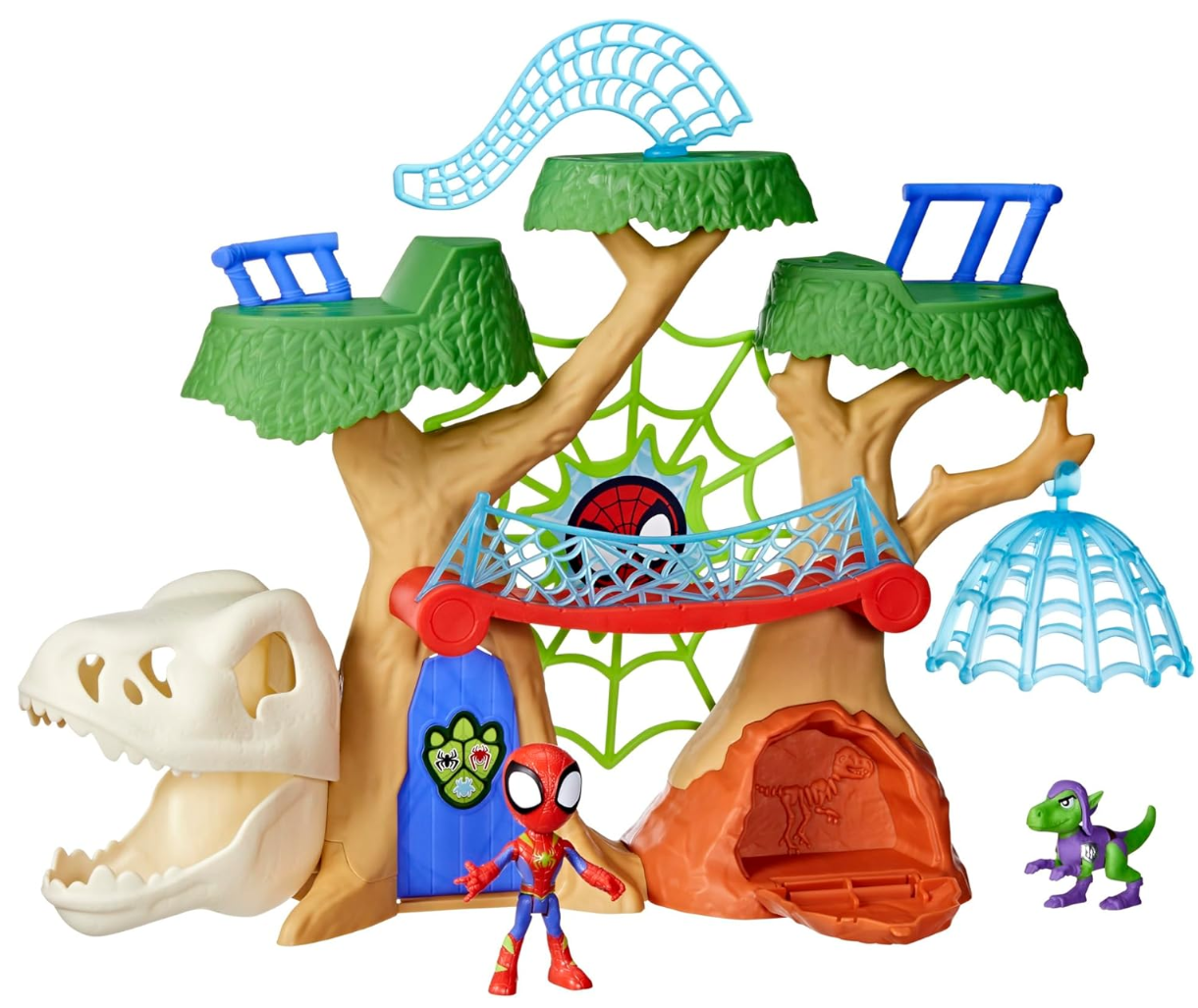 Spidey and HIS Amazing Friends Marvel Dino-Webs Treehouse Super Hero Playset Main image