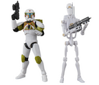 STAR WARS The Black Series Clone Commando Urban Fighter & B1 Battle Droid Training, Battlefront II 6 Inch Action Figures