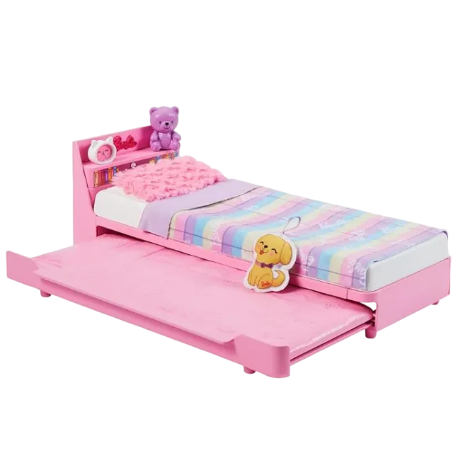Barbie Furniture Bedtime Playset And Accessories My First Trundle Bed Plush Puppy Piece