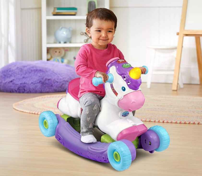 VTech 80-192303 Rock N Ride Unicorn Baby Toy,Multi