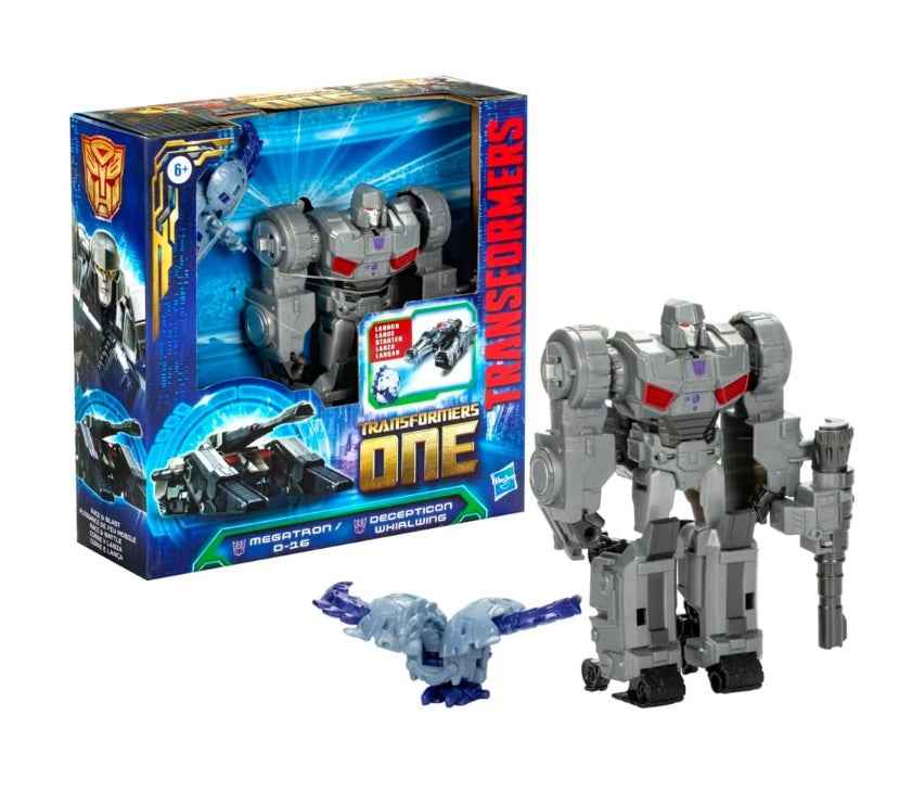 Transformers One Race and Blast Converting Action Figure 2 Pack 5.5-Inch Megatron (D-16) Figure, Decepticon Whirlwing Figure, Interactive Toys for Boys and Girls Ages 6 and Up Main image