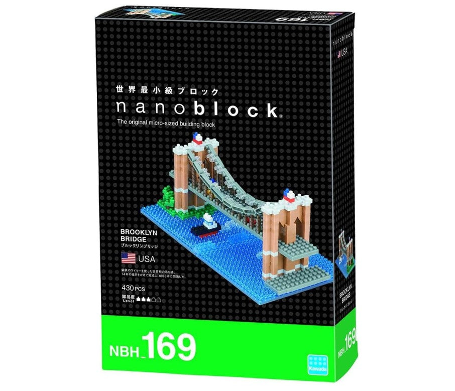 Nanoblock NBH_169 Brooklyn Bridge Micro Sized Building Blocks