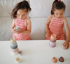 Mushie Stacking Cups Toy | Made In Denmark (Petal)