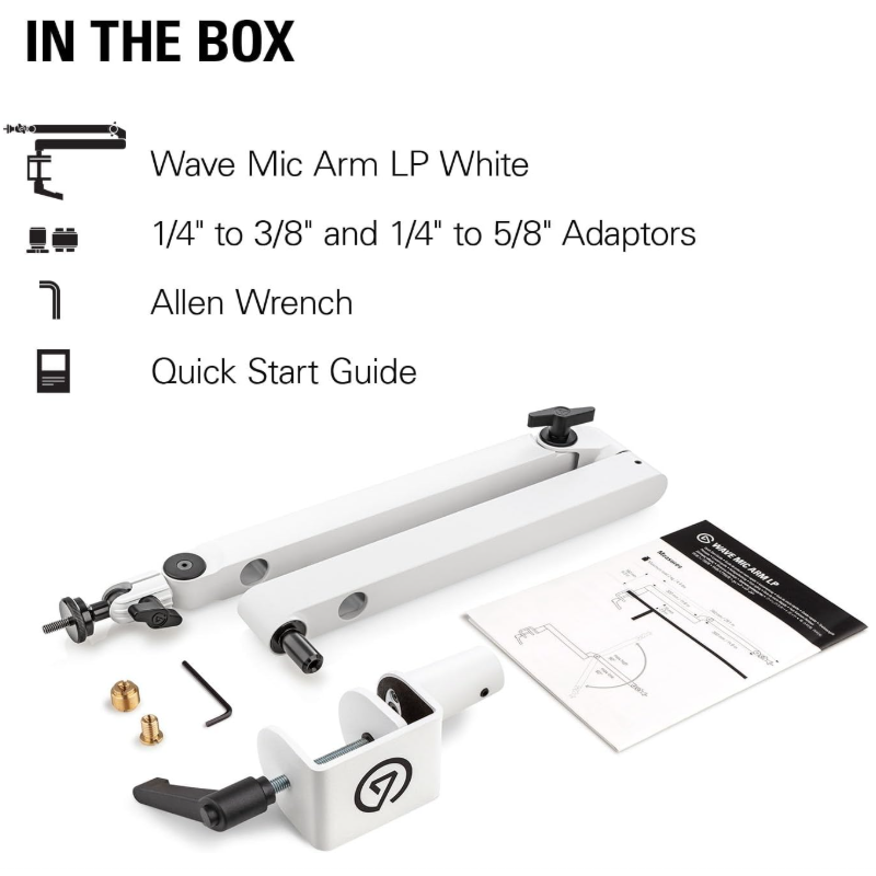 Elgato Wave Mic Arm LP White