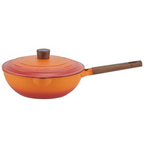 La Gourmet LGSNFE410160 Shogun NonStick Wok With Lid 28cm Flame