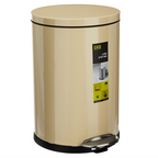 Eko 281HB EK921920CR Luna Stainless Steel Step Bin With Soft Closing Lid 20L Cream