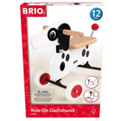 Brio 30281 Dachshund Sausage Dog Ride Toddler Toy for Kids 12 Months and Up