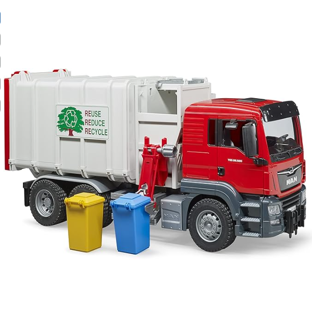Bruder 3761 MAN TGS Side Loading Garbage Truck Vehicle Toy