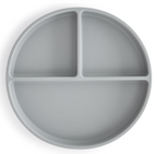 Mushie Silicone Suction Plate | Bpa-Free Non-Slip Design (Stone)