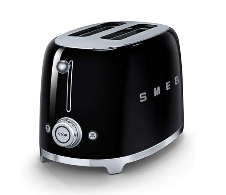 Smeg TSF01BLUK 2-Slice Toaster, Black