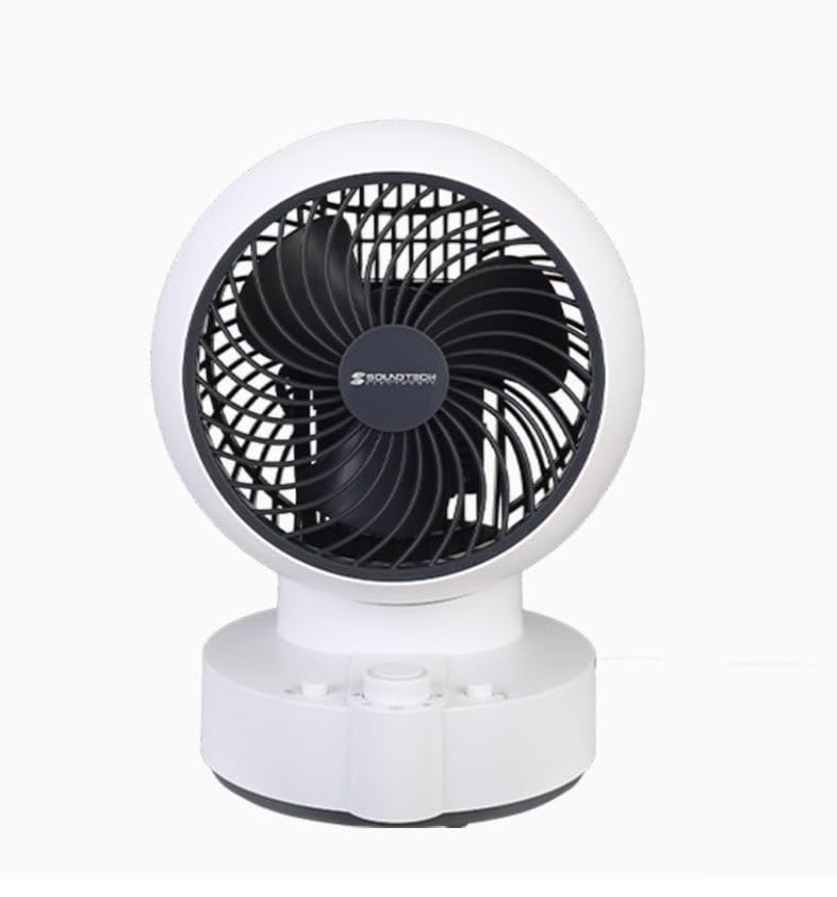 Soundteoh ACF-1 3-Directional Rotation Air Circulator Fan, 6"