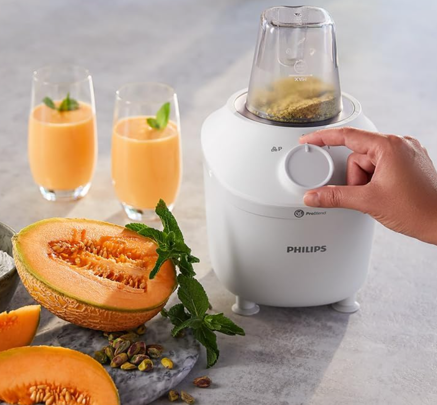 Philips 3000 Series Blender HR2041/50 – ProBlend System, Ice Crushing in 45s, 1.9L Capacity, 450W, Pulse Setting, Plastic Jar