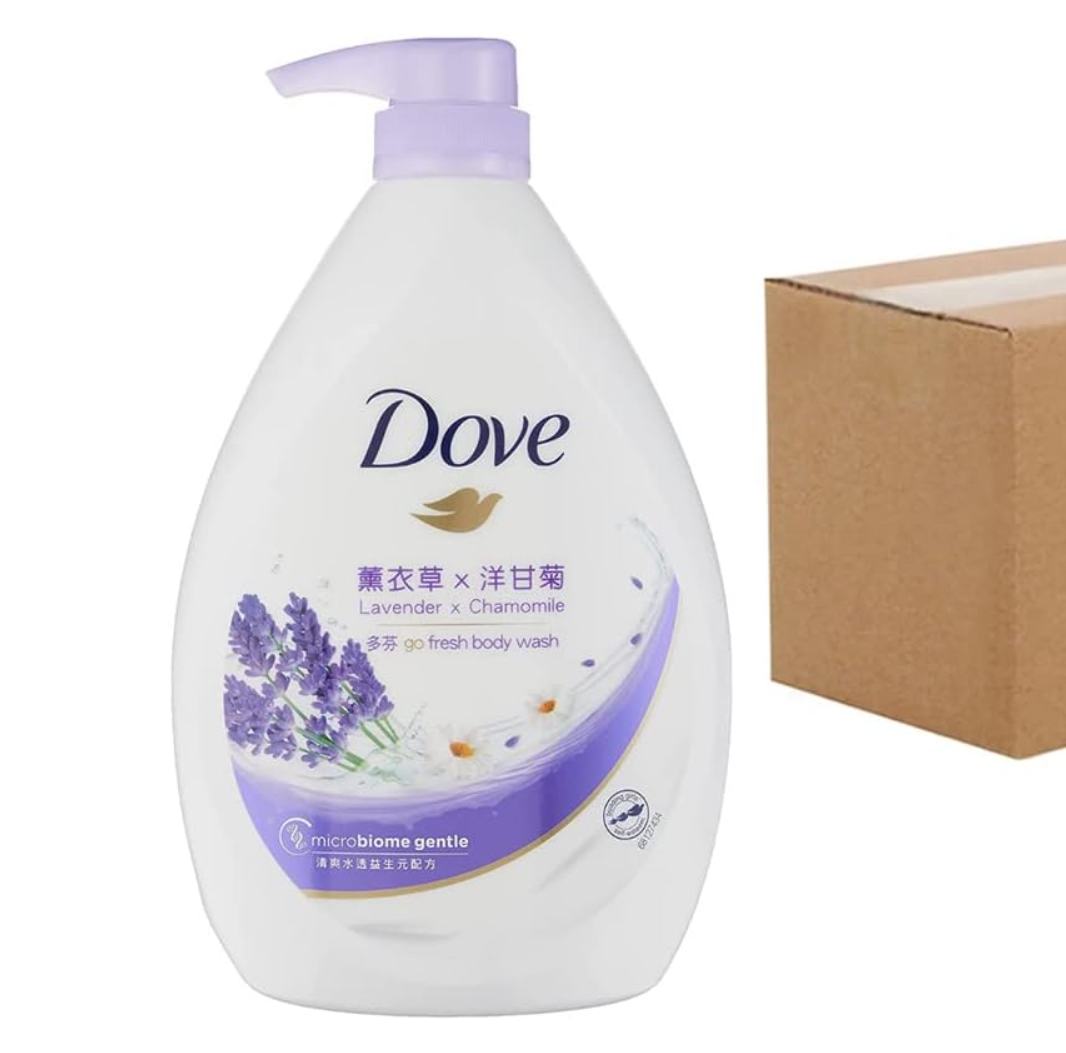 DOVE 402/GO FRESH BODY WASH/1LX12/LAVENDER CHAMOMILE