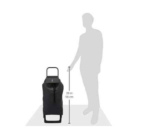 Rolser Joy Tweed Market/Shopping Trolley Black