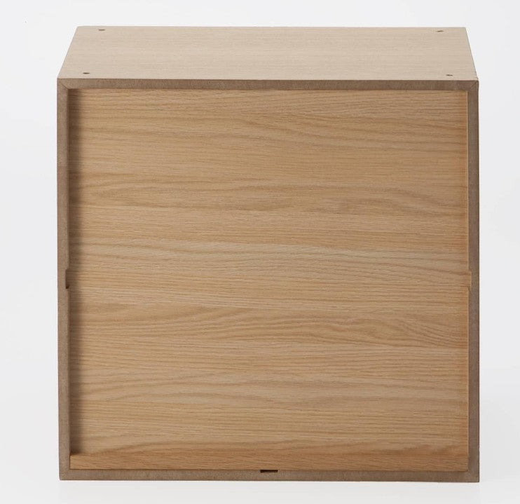 MUJI 12381167 Stacking Chest, Width 14.6 x Depth 11.0 x Height 14.6 inches (37 x 28 x 37 cm), 4 Drawers, Oak Veneer