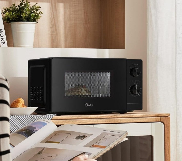 Midea MMO-MM920MZ(BK) Solo Microwave Oven, 20L, Black