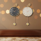 35 × 70cm Peacock Gem Wall Clock - 5919H-1
