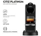 Nespresso Citiz Platinum Coffee Machine, Titan