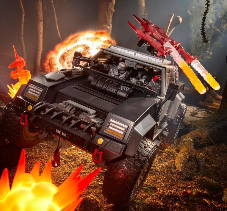 G.I. Joe Classified Series 120, Cobra Night Attack 4-WD Stinger & Driver, Collectible 6 Inch Action Figure & Vehicle with 8 Accessories
