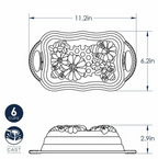 Nordic Ware 257NW-94877 Cast Aluminium Honeycomb Loaf Pan, Gold