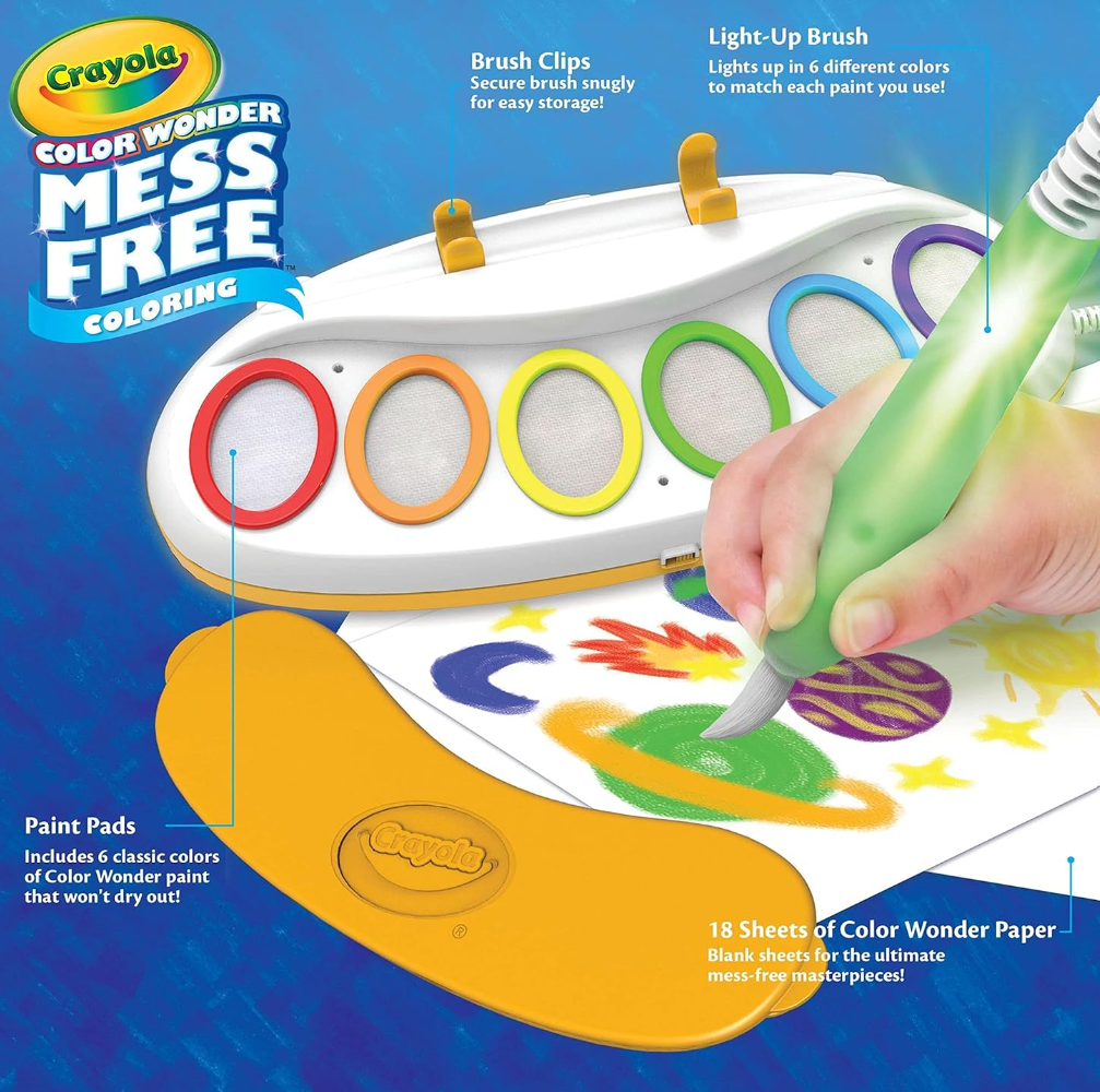 Crayola Color Wonder Magic Light Brush, Mess Free Painting