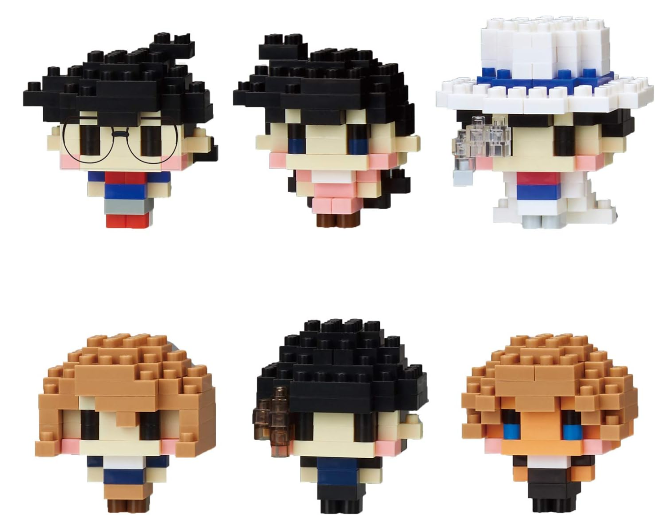 Nanoblock NBMC_03S Detective Conan Mini Sized Building Blocks, Box of 6 Pieces