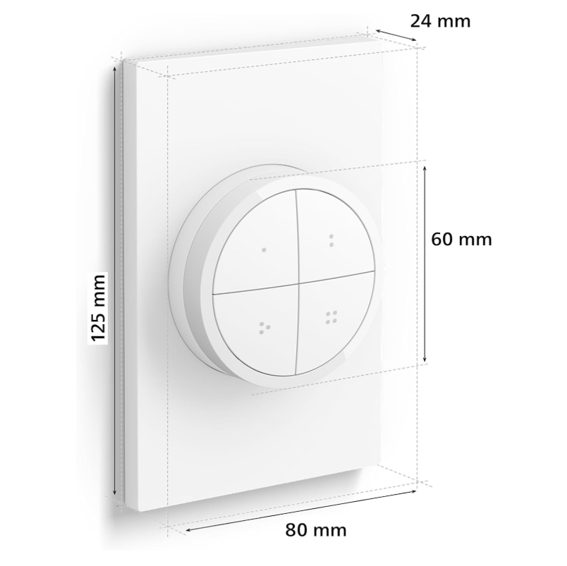 Philips Hue Tap Dial Switch Remote Control White